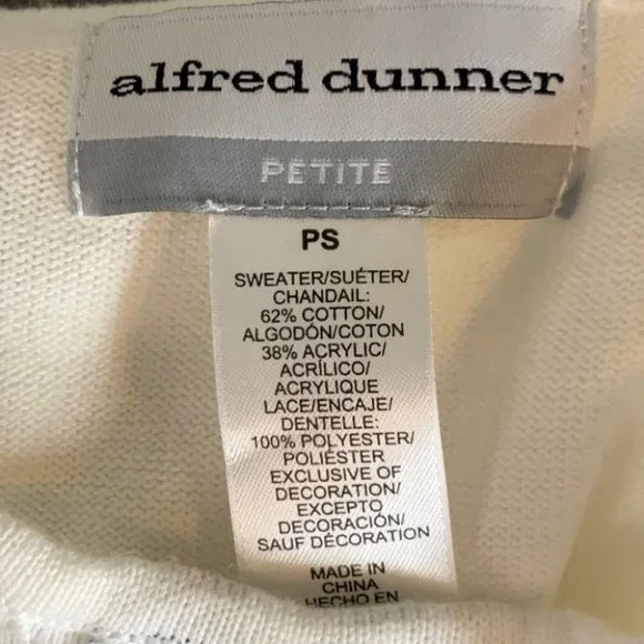 Women’s Alfred Dunner Floral Overlay Blouse - Picture 5 of 6